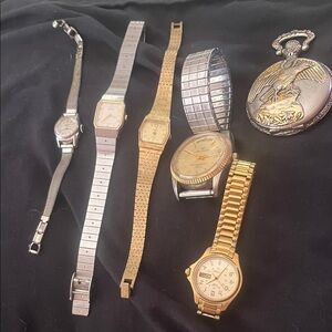 Elegant Gold and Silver Men's Watch Set